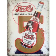 Plaque métal Pepsi 40 x 30 cm – Autre déco murale – Matières, Style