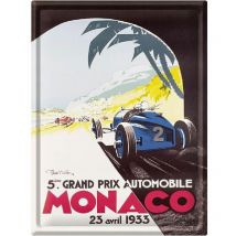 Grande plaque métallique Monaco