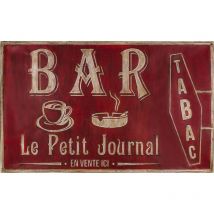 Antic Line Créations - Grande plaque vintage en fer 122,5 x 74 cm Bar tabac