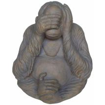 Grande statuette Orang Outan – Résine et fibre de verre – 62 x 54 x 40 cm – Statue