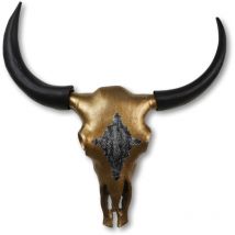 Hsm Collection - Tête de buffle décorative l 80x10x80 cm