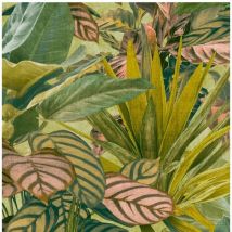 Grandeco Wanderlust Green Jungle Botanical Paste The Wall Wallpaper Vinyl
