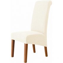 Thsinde - Grandes housses de chaise pour salle à manger, housse en jacquard géométrique pour grande chaise de salle à manger, protection de chaise