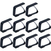 Coocheer - Large stainless steel tablecloth clips, tablecloth clips, tablecloth clips, tablecloth clips, tablecloth clips - silver, for tables with a