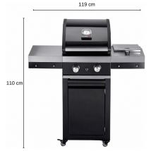 Gasgrill Classic G2 Trolley Grill Gas Garten Gartenkamin Kamin 11,7 kW - Grandhall