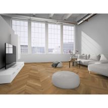 Grands hommes - Parquet Chêne Contrecollé chêne Point de hongrie 45° huilé naturel rustic 14/3 x 90 x 480mm ( colis = 0,518m2)