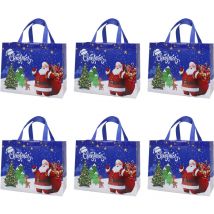 Grands sacs cadeaux de Noël, sacs de courses de Noël pour cadeaux, sacs d'emballage d'épicerie réutilisables