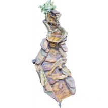 Hong He Polystone Bachlauf 2-teilig Wasserfall Springbrunnen Gartenbrunnen 128x41/25x72/56 - Granimex