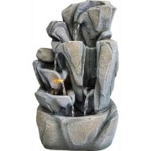 Jarro Brunnen inkl. Pumpe und LED-Beleuchtung 45x28x26 cm - Granimex