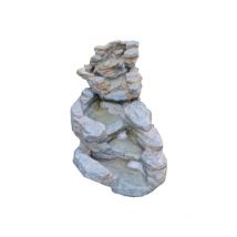 Rio Negro Polystone Bachlauf 2-teilig Wasserfall Springbrunnen Gartenbrunnen 60/90 cm - Granimex
