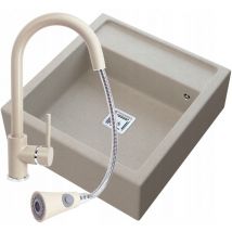 Granitan - granit Évier serpent Scandinave beige farm