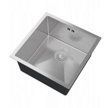 Granitan - vier Acier 1 Bac Sous Comptoir Chrome Bari 44