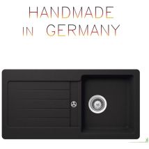 Granitspüle Victory s-vel 860.20 - black, ab 40er Unterschrank, 860 x 435 mm