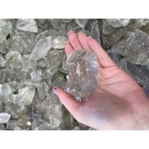 Granulati di Vetro Grigio decorazione Giardino Vasi pietre 1-3 cm sacchi da 5 kg effetto cristallo