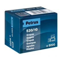 Esselte - fplus petrus grapas cobreada 530-10 mm caja 5000 und 77509 , petrus grapas cobreada 530-10 mm caja 5000 und 77509