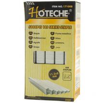 Grapas 11,2x8 mm cromo caja 5000 , Grapas metal 10JRectangular 11,2x8mmPara grapadorasCaja de 5000 unidades. - Hoteche
