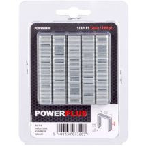 Grapas Powerplus Powe90400 Acero Galvanizado 12 Mm 1000 Unidades