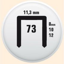 Clavex grapa manual modelo 73 granel largo 8mm (caja 5000) , 0MILLARES
