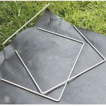Werka Pro - Grampas metálicas galvanizadas 15 x 20cm 40 piezas