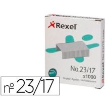 Grapas Rexel 23/17 Acero Caja 1000 Unidades