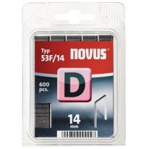 Grapa alambre plano d tipo 53f 14mm ancho 11,3mm 600pz Novus