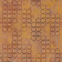 Graphic wallpaper wall Profhome 374243 non-woven wallpaper slightly textured design shiny orange gold brown 5.33 m2 (57 ft2) - orange