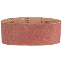 Bandes abrasives sans fin 75 x 457 mm, grain 40/60/80/100/120 - bandes de haute qualité pour un ponçage précis - lot de - Graphite