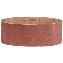 Bandes abrasives sans fin 75 x 457 mm, grain 40/60/80/100/120 - bandes de haute qualité pour un ponçage précis - lot de - Graphite