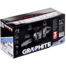 Graphite - Energy+ Tronçonneuse sans fil 18 v 10' (250 mm), chaîne 6 m/s, réservoir d'huile de chaîne 100 ml, division de chaîne 3/8' (9,53 mm),