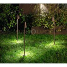 Grass Single Paletto Da Esterno Led 4000k 650lm 6w Ip65 Corten H.82cm