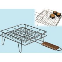 Graticola griglia camino barbecue fornacella per carciofi in acciaio 36000V cm 27x37 (36001)