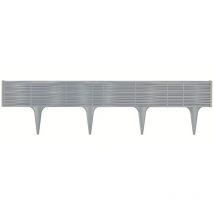 Prosperplast Border Creded "Ibwi" per il giardino di plastica 390 x 390 x 18,65 cm in colore grigio