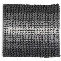 Grauer Badezimmerteppich Cm 50X50 Aus Baumwolle Und Mikrofasern Benjamin