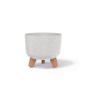 Blumentopf gracia Eco Wood Standard Weiß 20 cm - Prosperplast