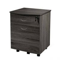 Grauer Büroschrank mit Schlüsselschubladen und Rollen cm 42 x 40 x 55 h