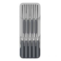 Grauer Messerhalter B.15 x T.39,8 cm x H.7,5 cm