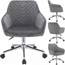 Grauer Sessel Napoli auf silbernem Gestell