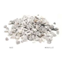 Gravier Décoratif Concassé Blanc Carrare 8/12 Mm – Sac De 10 Kg – Résistant Et Drainant Pour Aménagements Extérieurs Et Intérieurs – Secret Vert