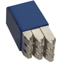 Gravurem - 11006000 - Jeu de numérotation N°1 extra-extra 9 pièces (0-9) - Spécial Inox (6 mm)