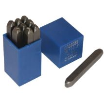 Chiffres à frapper 12mm – Acier extrêmement dur – Poinçon à frapper – Hauteur des caractères, Matières, Poids – Gravurem