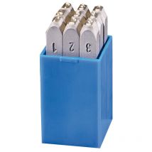 Gravurem - 100.SR2,5 - Jeu de numérotation 9 pièces (0-9) sr - Standard (2,5 mm)