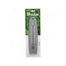 Bradas - Gray Plastic Outside Window Thermometer -25/50C Traditional Temperature Measure