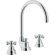 Nobili - Grazia rubinetto lavabo 3 fori con bocca girevole codice prod: GRC5012/1CR