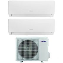Gree Dual Split Inverter-Klimagerät Serie PULAR 12+12 mit GWHD(18)NK6NO R-32 Wi-Fi Integrated 12000+12000