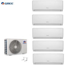 Pular Shiny MultiSplit 5 Räum 5x3,5kW Ag 12,1 kW WiFi Klimaanlage R32 - Gree