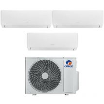 Gree - trial split climatiseur inverter série pular 12+12+12 avec gwhd(24)nk6oo r-32 wi-fi intégré 12000+12000