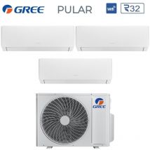 Trial Split Inverter Aire Acondicionado Serie pular 9+18+18 con GWHD(42)NK6LO R-32 Wi-Fi Integrado 9000+18000 btu - Gree