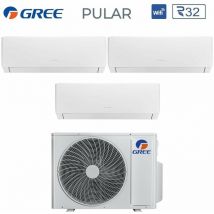 Trial Split Inverter-Klimagerät Serie pular 9+18+18 mit GWHD(42)NK6LO R-32 Wi-Fi Integrated 9000+18000 btu - Gree