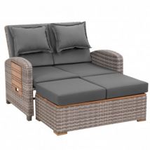 Bahia Tobago Multifunktionssofa 117x93x74cm grau - Greemotion