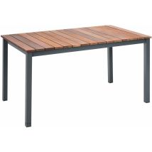Greemotion Mackay Tavolo Da Giardino, Alluminio, Antracite, Ca. 150 X 74 X 90 Cm